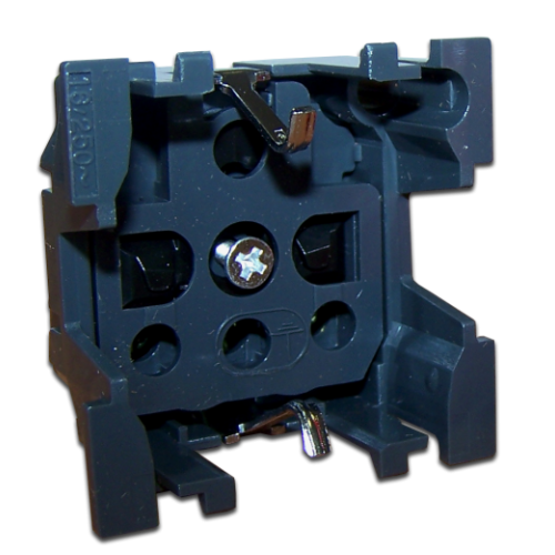 Механизм электрической розетки Mosaic 45x45, нем. ст., 2K+3, 16A, без лицевой панели