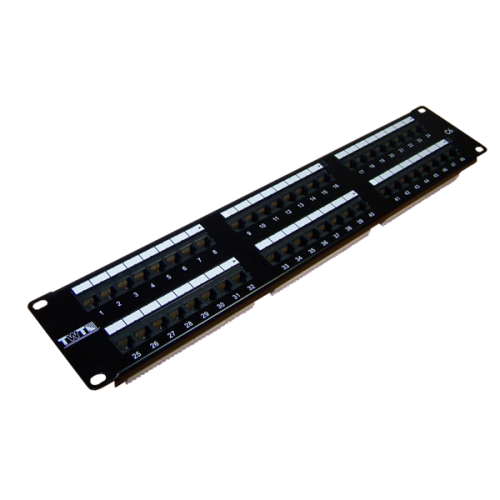 Патч-панель TWT 48 портов, UTP, кат.6, 2U