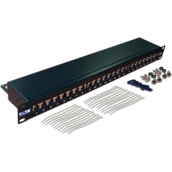 Патч-панель TWT 24 порта, STP, кат.5E, 1U