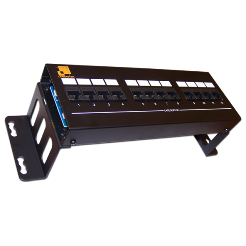 Патч-панель LANMASTER настенная с фронтальным монтажом 12 портов, UTP, кат.5E