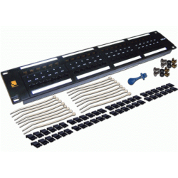 Патч-панель LANMASTER 48 портов, UTP, кат.6, 2U