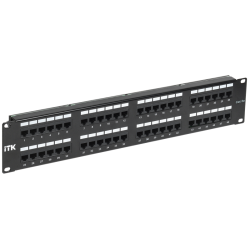 ITK 2U патч-панель кат. 5Е UTP 48 портов (Dual) с каб. орг-м