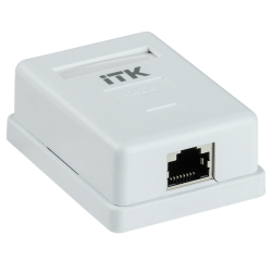 ITK Настенная инф. розетка RJ45 кат. 6 FTP 1-порт