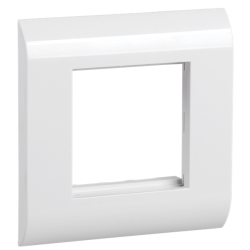 ITK Лицевая рамка для мод. Mosaic 80х80мм пл. суппорт бел.