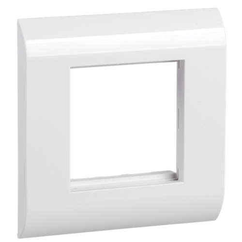 ITK Лицевая рамка для мод. Mosaic 80х80мм пл. суппорт бел.