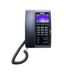 D-Link DPH-200SE/F1A, VoIP Phone with PoE support, 1 10/100Base-TX WAN port and 1 10/100Base-TX LAN port.