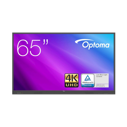 65' Optoma 3651RK IINTERACTIVE, UHD 4K, 3840x2160, 370cd, 1200:1, 8ms, 178/178, IN: 3xHDMI, VGA, DP, 4xUSB2.0, USB3.0, RJ45, OUT: HDMI, S/PDIF, RG45, Android 8.0, 3GB, 16GB, Speakers 2x15V