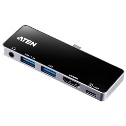 ATEN USB-C Travel Dock with Power Pass-Through
