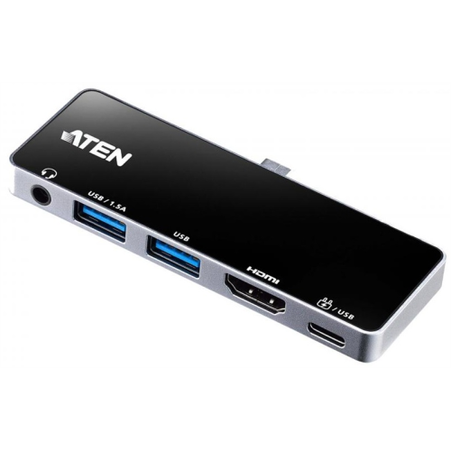 ATEN USB-C Travel Dock with Power Pass-Through