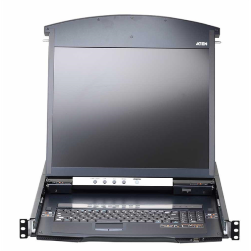 ATEN 1L/1R 16p C5 D.Rail LCD KVM over IP SW