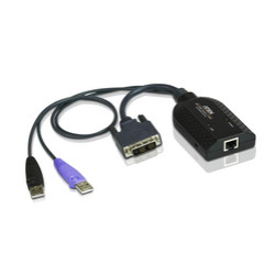 ATEN USB DVI Virtual Media KVM Adapter with Smart Card Support
