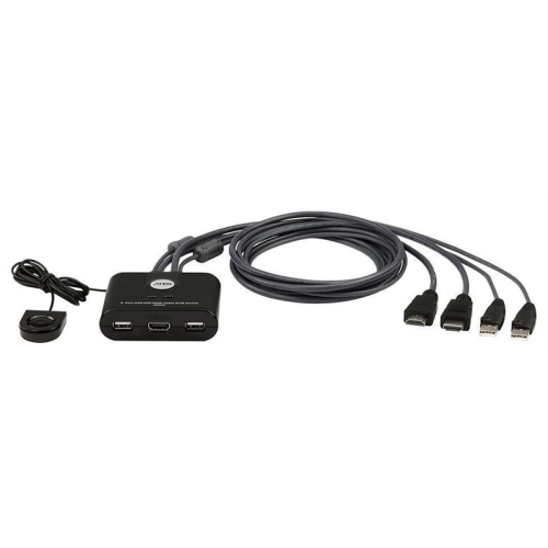 ATEN 2-Port USB FHD HDMI Cable KVM Switch