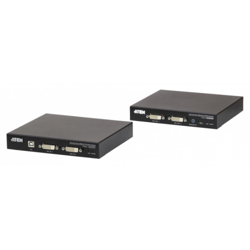 ATEN HDBaset2.0  USB 2.0 Dual DVI KVM EXTENDER W/EU ADP.