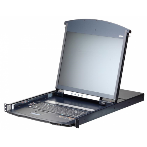 ATEN 1L/1R 16p C5 D.Rail LCD KVM over IP SW