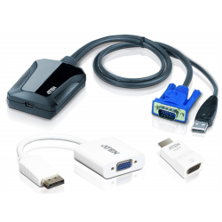 ATEN Laptop USB KVM Console Crash Cart AdapterVC925 kit