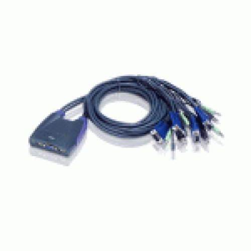ATEN 4-Port USB VGA/Audio Cable KVM Switch (0.9m, 1.2m)