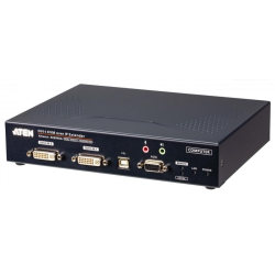DVI-I Dual Display KVM over IP transmitter (Ethernet + Optical)