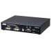 DVI-I Dual Display KVM over IP transmitter (Ethernet + Optical)