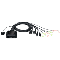 ATEN 2-Port USB 4K HDMI Cable KVM Switch