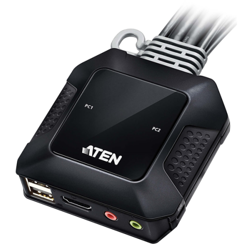 ATEN 2-Port USB 4K HDMI Cable KVM Switch