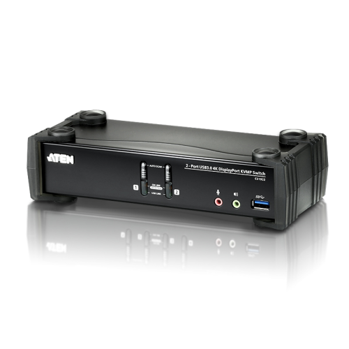ATEN 2-Port USB 3.0 4K DisplayPort KVMP™ Switch (Cables included)
