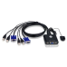 ATEN 2-Port USB VGA Cable KVM Switch with Remote Port Selector (CS22U-A7)