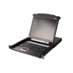 ATEN 8-Port PS/2-USB VGA Single Rail 17.3