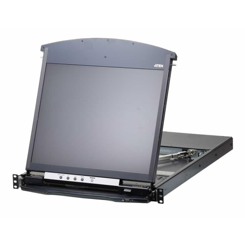 ATEN 1L/1R 16p C5 D.Rail LCD KVM over IP SW