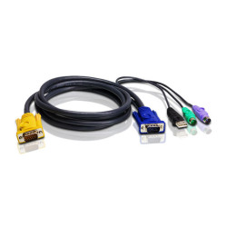 ATEN USB-PS/2 1.8M HYBRID CABLE., 1.8m