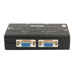 D-Link 4-port KVM Switch, VGA+PS/2 ports