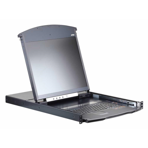ATEN 1L/1R 16p C5 D.Rail LCD KVM over IP SW