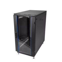 ЦМО Шкаф телекоммуникационный напольный 18U (600x800) дверь стекло, цвет чёрный