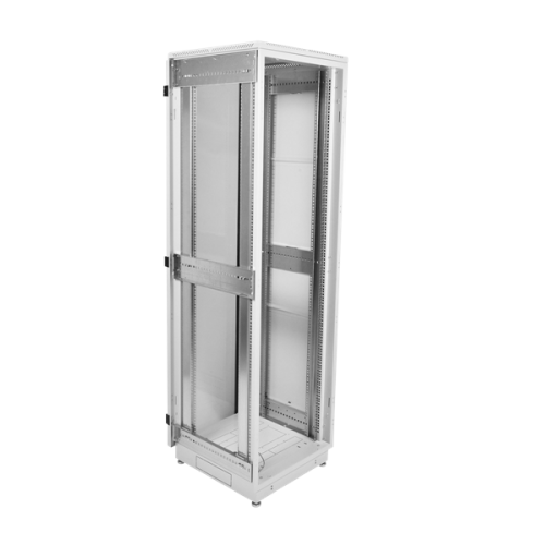 ЦМО Шкаф телекоммуникационный напольный 42U (600x1000) дверь перфорированная 2 шт., цвет чёрный