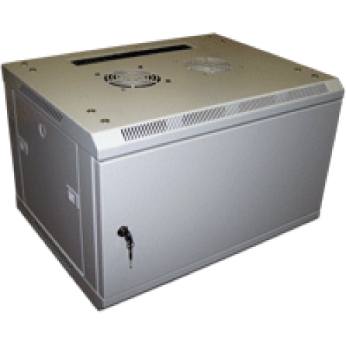 Шкаф настенный серии Pro, 12U 600x600, стеклянная дверь