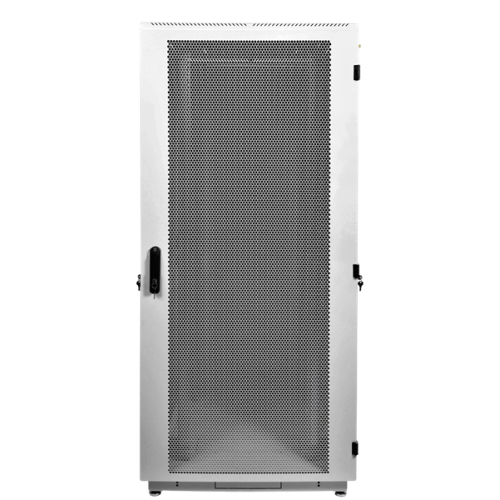 ЦМО Шкаф телекоммуникационный напольный 42U (600x1000) дверь перфорированная 2 шт., цвет чёрный