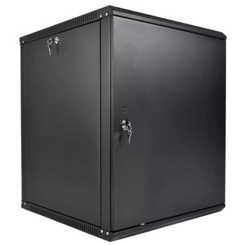 ЦМО Шкаф телекоммуникационный настенный разборный ЭКОНОМ 18U (600  650) дверь металл, цвет черный