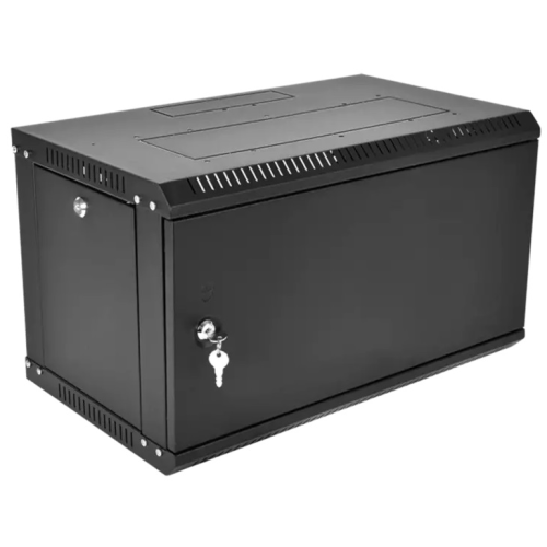 ЦМО Шкаф телекоммуникационный настенный разборный ЭКОНОМ 9U (600  520) дверь металл, цвет черный