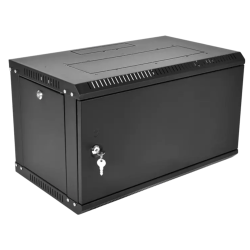 ЦМО Шкаф телекоммуникационный настенный разборный ЭКОНОМ 6U (600  650) дверь металл, цвет черный