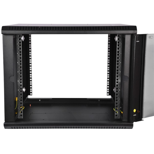 ЦМО Шкаф телекоммуникационный настенный разборный ЭКОНОМ 9U (600х650) дверь стекло, цвет черный