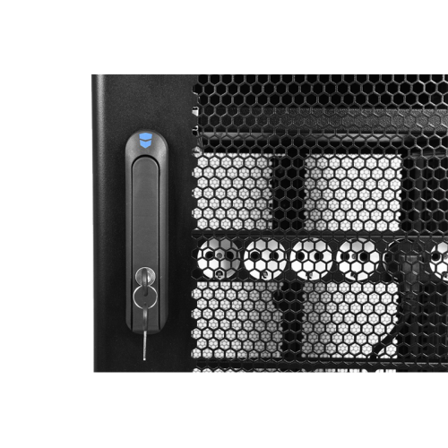 ЦМО Шкаф серверный ПРОФ напольный 48U (800x1200) дверь перфор. 2 шт., черный, в сборе