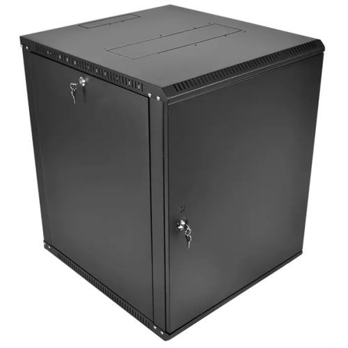 ЦМО Шкаф телекоммуникационный настенный разборный ЭКОНОМ 18U (600  520) дверь металл, цвет черный