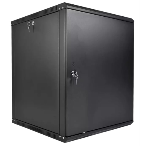 ЦМО Шкаф телекоммуникационный настенный разборный ЭКОНОМ 12U (600  350) дверь металл, цвет черный