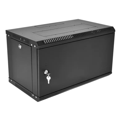 ЦМО Шкаф телекоммуникационный настенный разборный ЭКОНОМ 9U (600  650) дверь металл, цвет черный
