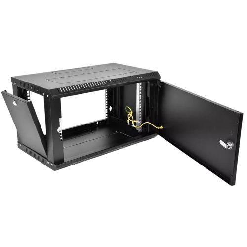 ЦМО Шкаф телекоммуникационный настенный разборный ЭКОНОМ 6U (600  350) дверь металл, цвет черный