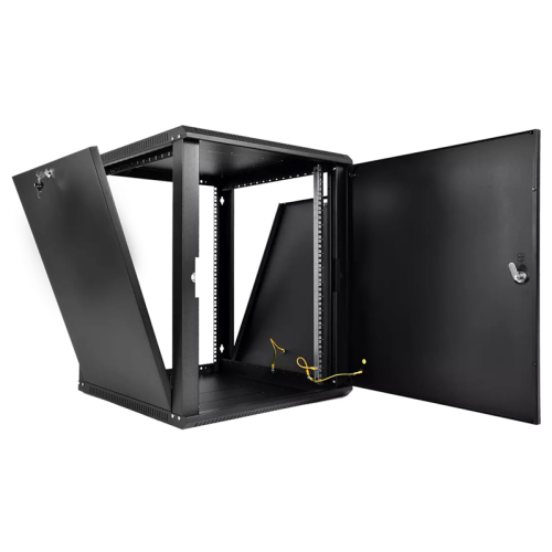 ЦМО Шкаф телекоммуникационный настенный разборный ЭКОНОМ 12U (600  350) дверь металл, цвет черный