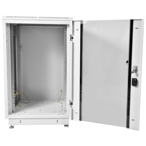 ЦМО Шкаф телекоммуникационный напольный 18U (600x600) дверь стекло, цвет чёрный