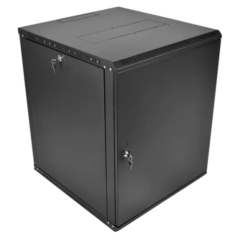 ЦМО Шкаф телекоммуникационный настенный разборный ЭКОНОМ 15U (600  650) дверь металл, цвет черный