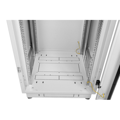 ЦМО Шкаф телекоммуникационный напольный 42U (600x1000) дверь перфорированная 2 шт., цвет чёрный