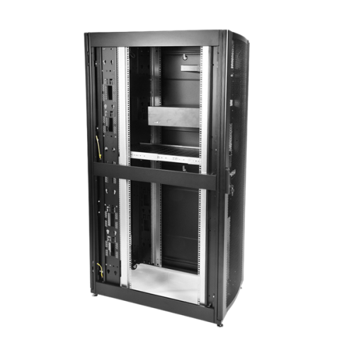 ЦМО Шкаф серверный ПРОФ напольный 48U (800x1200) дверь перфор. 2 шт., черный, в сборе