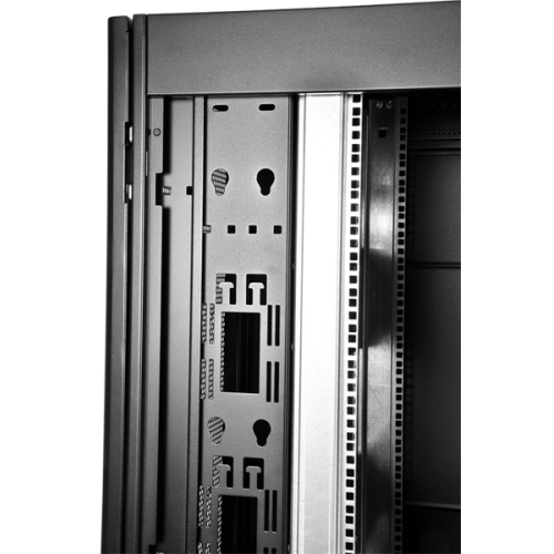 ЦМО Шкаф серверный ПРОФ напольный 48U (800x1200) дверь перфор. 2 шт., черный, в сборе